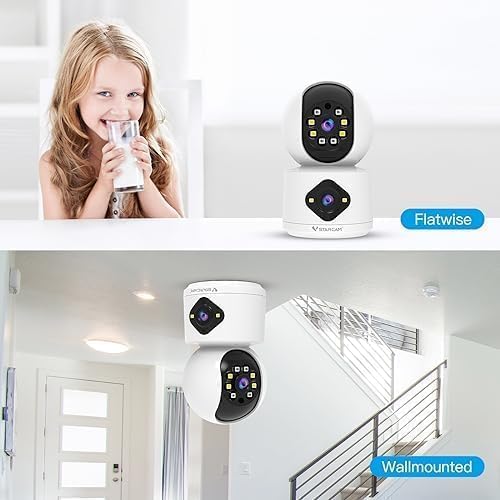 VSTARCAM 1080P Camera Dual-LensI, Pet Baby Monitor, 360° Security Camera Indoor - Image 6