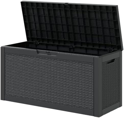 kamaboko outdoor storage box, 65 gallon deck box, view 9