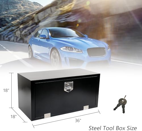 36'' heavy duty truck tool box steel for shown in use