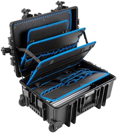 b&w international jumbo 6700 outdoor tool case with, side view