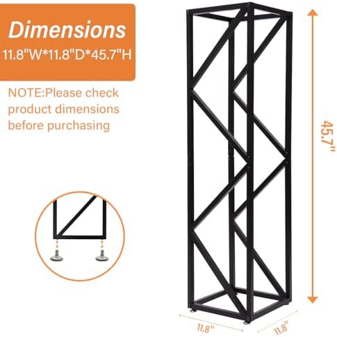 yohsnor 46x12in indoor firewood rack,multiple storage zones for shown in use