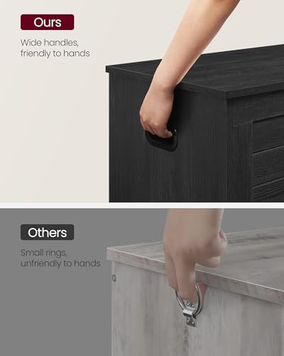 vasagle storage chest, 39.4 inches width bench with, view 9