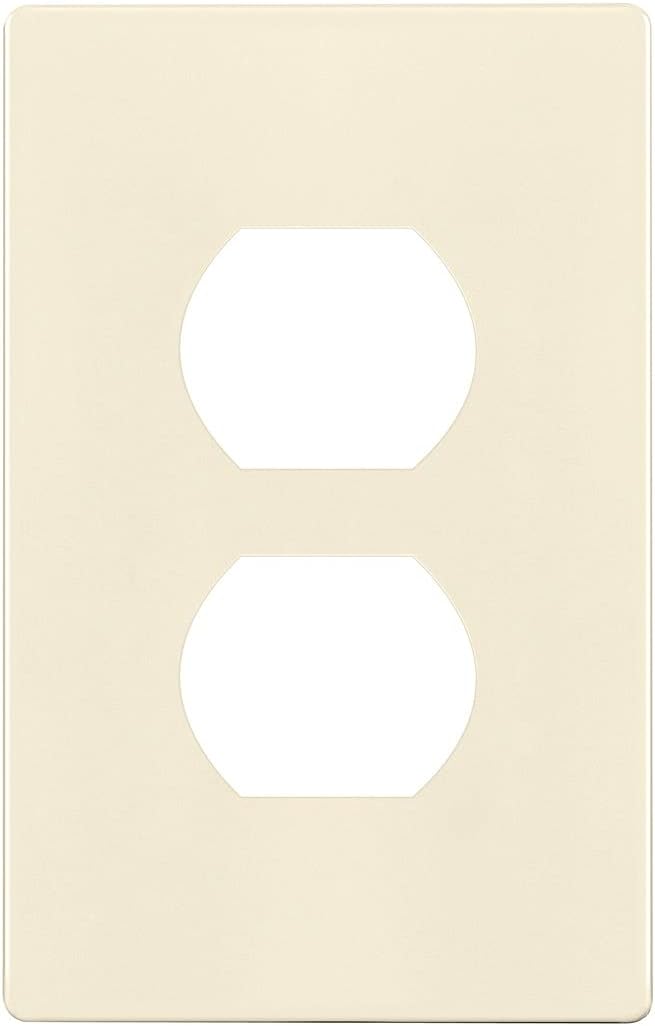 ENERLITES Screwless Duplex Wall Plate, Child Safe Receptacle Outlet Cover by Enerlites