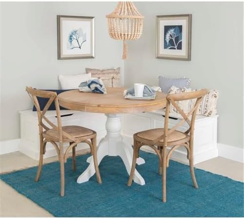 riverbay furniture backless wood corner kitchen breakfast nook, view 9