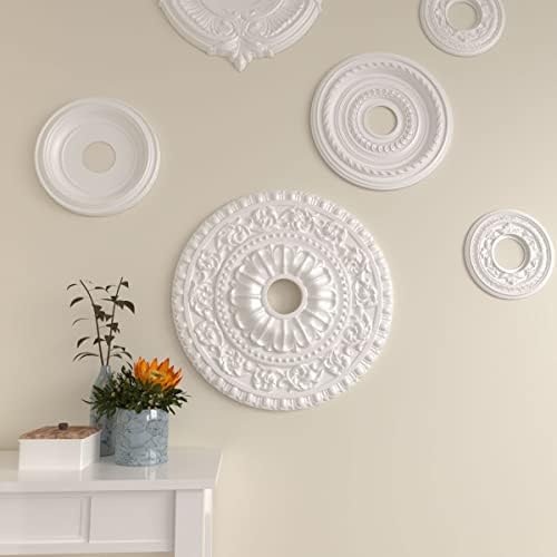 23 1/2"OD x 3 1/2"ID x 2 1/8"P Vaduz Ceiling Medallion (Fits Canopies up to 3 1/2")