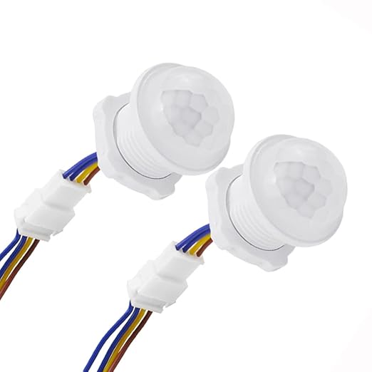 Scpopfer 2Pack Motion Sensor Light Switch 100-240V 40W PIR Human Body Activated by Scpopfer