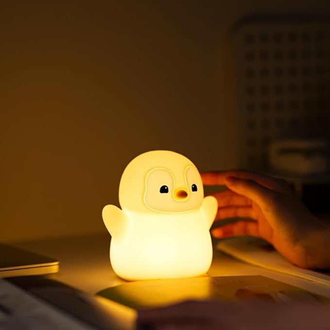 ATSUI Happy Penguin Night Light, LED Squishy Novelty Animal Lamp, Food Grade - Image 9