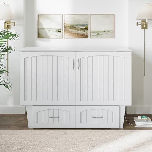 afi, nantucket murphy bed chest full with 6", package contents