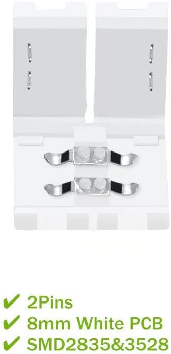 LightingWill 10pcs Pack Strip to Strip Unwired Gapless Solderless Snap Down - Image 2