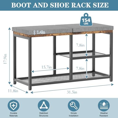 shoe rack for entryway, freestanding hidden shoe storage, close-up detail