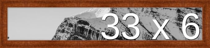 Frame It Easy 33 x 6 Russet Wood Frame by FrameItEasy
