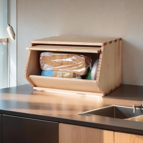 stackable solid wood storage chests, modular bins with shown in use