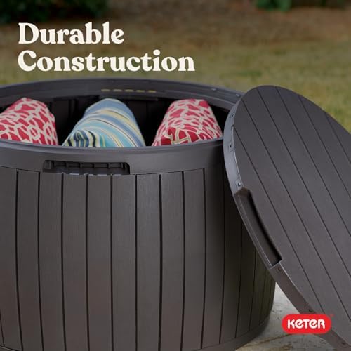 keter circa outdoor storage deck box, 37 gallon, view 11