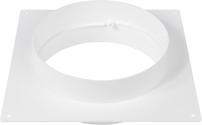 Repa Market 6 Inch Pack of 2 Duct Connector Flange – ABS Plastic Round Male Fit - Image 9