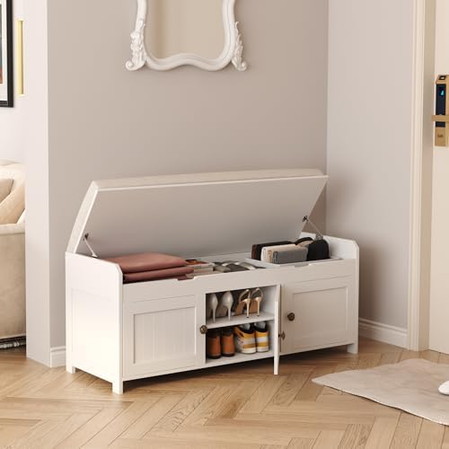 homefort 41.3" shoe bench with lift top storage, view 9