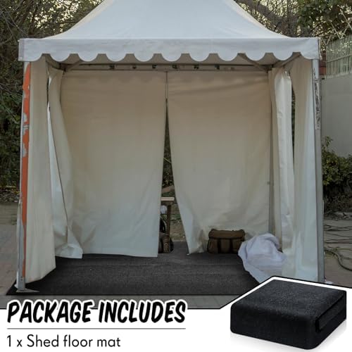 tinideya 10 x 10 ft tent carpet outdoor, close-up detail