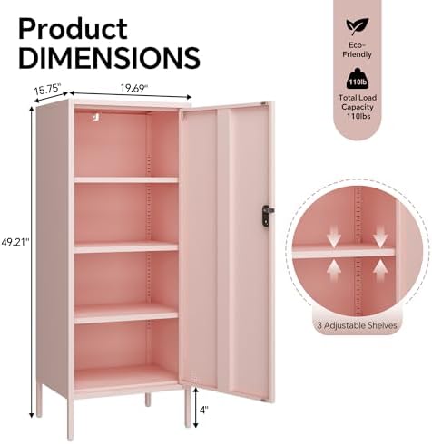 steehoom metal locker cabinet lockable bathroom storage cabinet, close-up detail