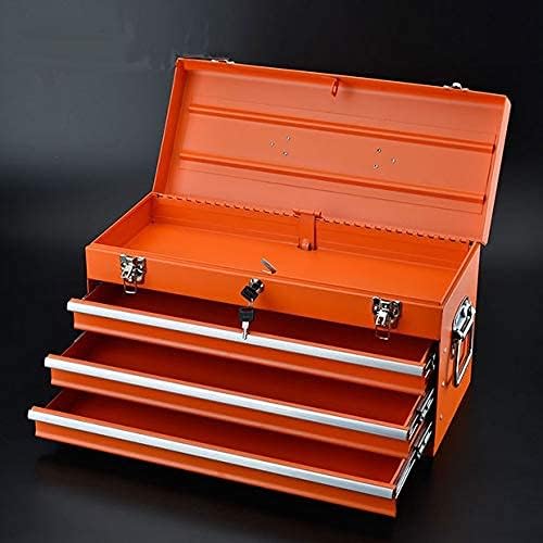 edward tools portable metal tool box with drawers on a desk or shelf