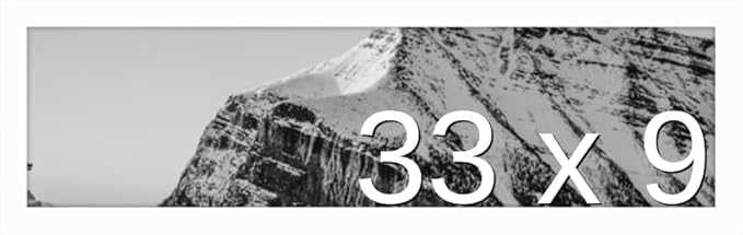 Frame It Easy 33 x 9 White Wood Frame by FrameItEasy