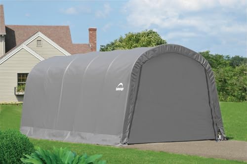 garage-in-a-box 12 x 20 x 8 ft. roundtop shown in use