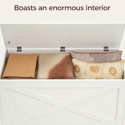 mahancris 39.4" storage chest with lid, storage bench, view 9