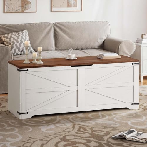 dwvo storage bench 47.2", hidden storage, slow-close hinges, close-up detail