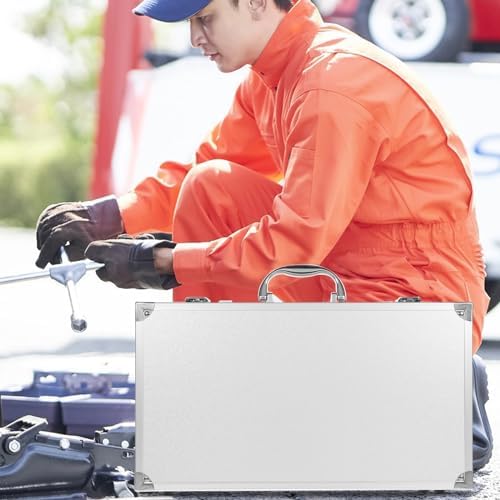 doitool aluminum alloy tool box large capacity medicine on a desk or shelf