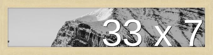 Frame It Easy 33 x 7 Wheat Wood Frame by FrameItEasy