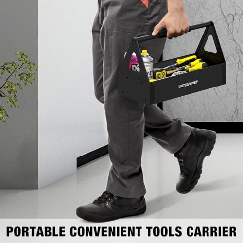 unitedpower handy tool box, portable metal tote tray, package contents