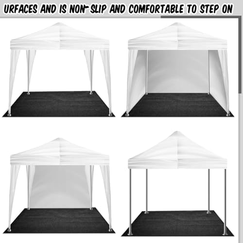 tinideya 10 x 10 ft tent carpet outdoor showing dimensions