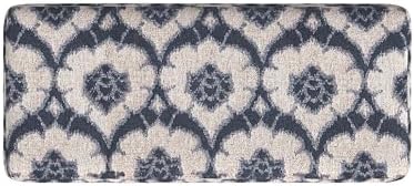 homepop 36" decorative storage bench - blue medallion on a desk or shelf