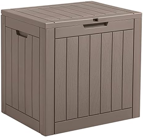 devoko 31 gallon lightweight resin deck box waterproof, main product view