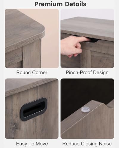 timberer 31.5" storage chest with 2 safety hinges, package contents