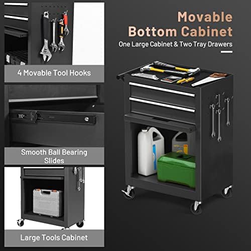 nightcore 6 drawer rolling tool chest, 3 in, package contents