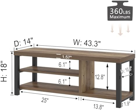 foluban shoe bench for entryway, wood and metal shown in use