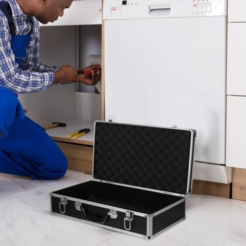 doitool aluminum tool box, hard storage case with, view 9
