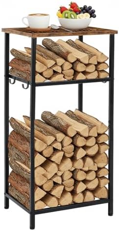 2-tier 32 inch firewood rack log holder indoor, main product view