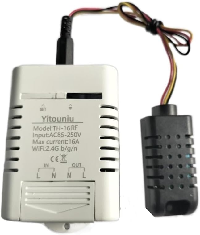 Yitouniu eWeLink WiFi Smart TH16 Switch 16A Temperature and Humidity Controller by Unknown