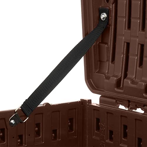 plastic development group outdoor deck box, standard close on a desk or shelf