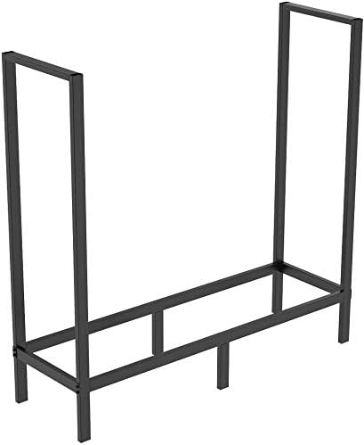 4ft firewood rack outdoor, heavy duty log holder, main product view