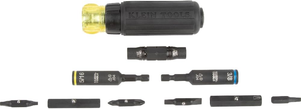 Klein Tools Folding Jab Saw 31737 and 11-in-1 Ratcheting Screwdriver/Nut Driver 32500HDRT Bundle