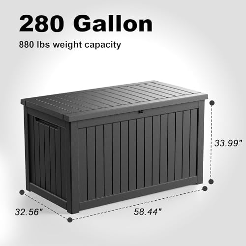 rojik outdoor storage housing deck box-waterproof patio furniture,garden on a desk or shelf