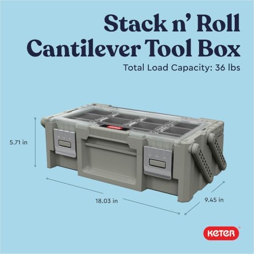 18" camp & trail gear organizer, heavy-duty cantilever shown in use