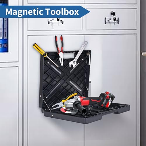 magnetic toolbox, magnetic laptop stand portable workstation with showing dimensions