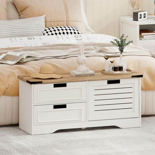 fatorri shoe storage bench, entryway bench with flip on a desk or shelf