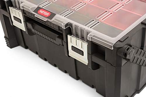 keter 22 inch cantilever plastic portable tool box, view 9