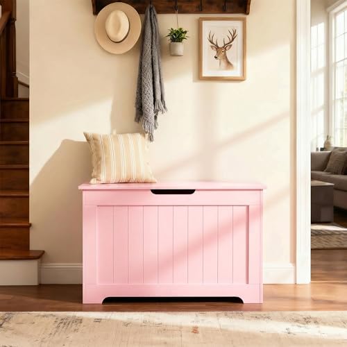 zeny storage chest, lift top storage trunk, entryway shown in use