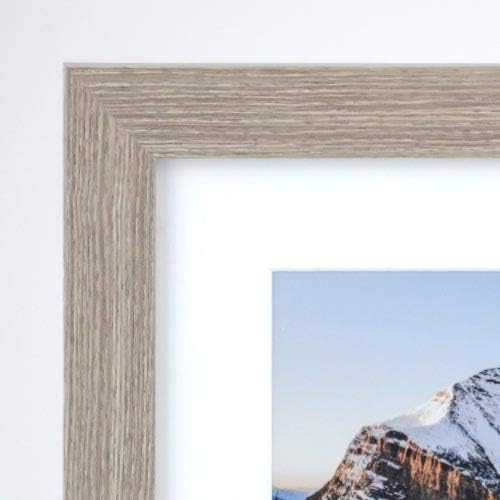 Frame It Easy 33 x 29 Rustic Gray Wood Frame - Image 2