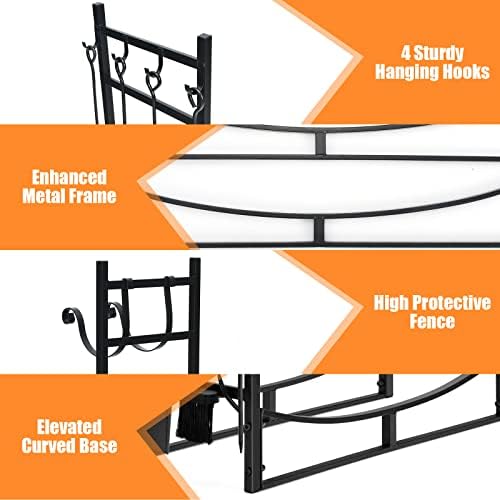 s afstar 30” firewood rack, fireplace log holder on a desk or shelf