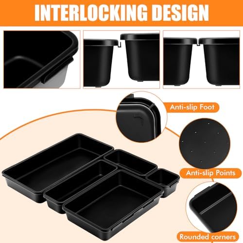 funnymoom 100 pack tool box organizer storage drawer, close-up detail